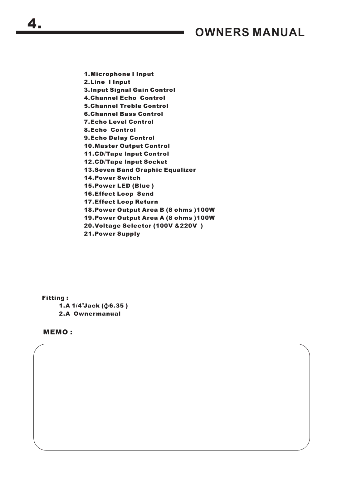 Mitsubishi Electronics PMX 602 manual Memo 