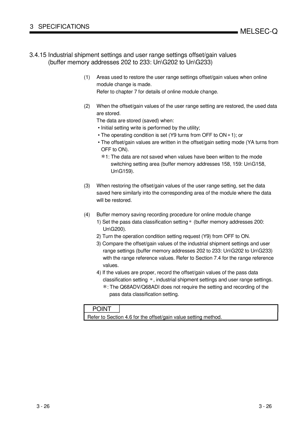 Mitsubishi Electronics Q68ADV, Q68ADI, Q64AD user manual Melsec-Q 