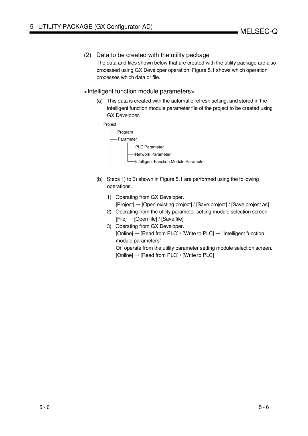 Mitsubishi Electronics Q64AD, Q68ADI, Q68ADV user manual Intelligent function module parameters 