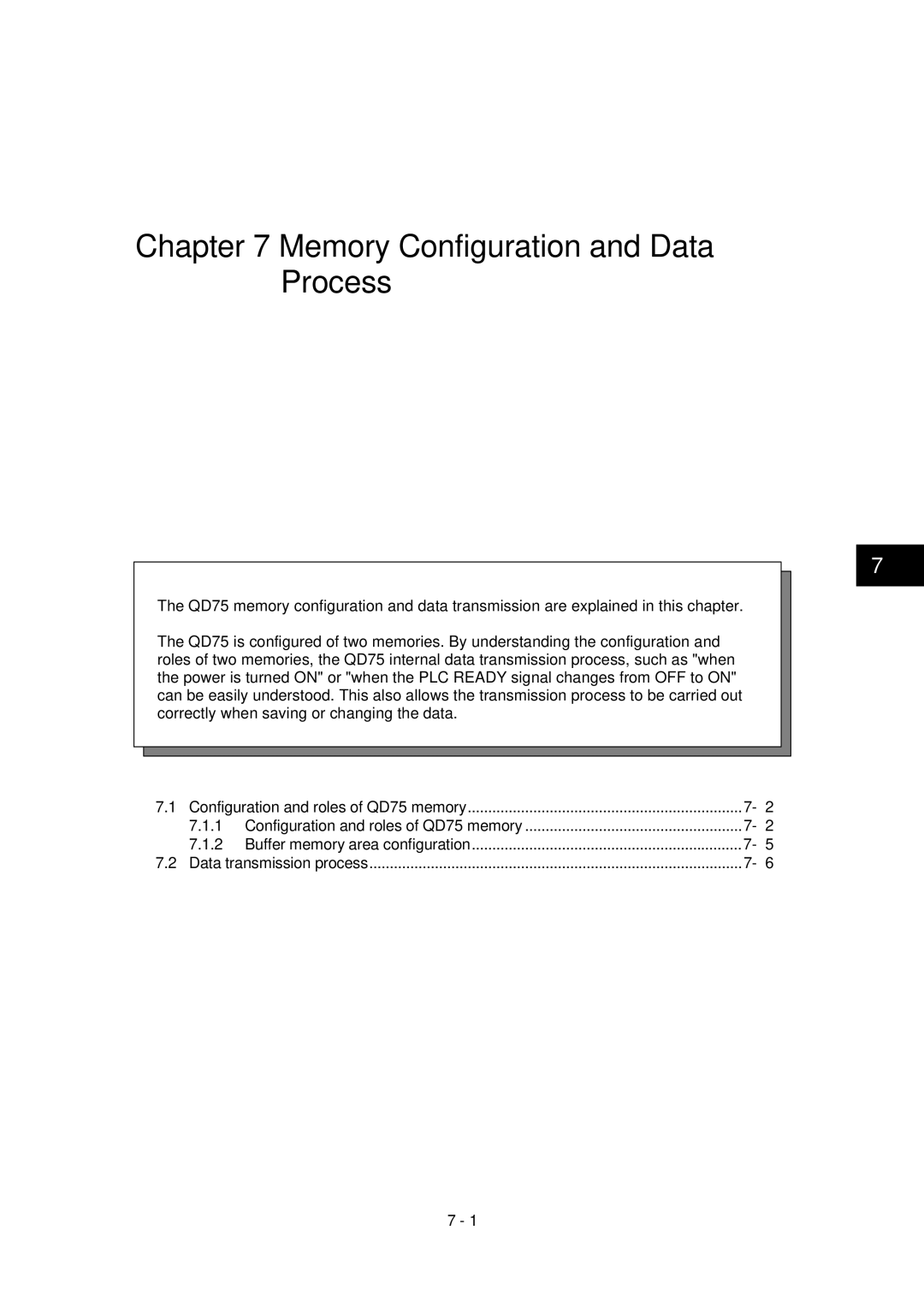 Mitsubishi Electronics QD75D, QD75P user manual Memory Configuration and Data Process 