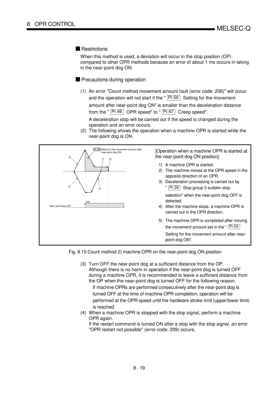 Mitsubishi Electronics QD75D, QD75P user manual Setting for the movement amount after near- point dog on 