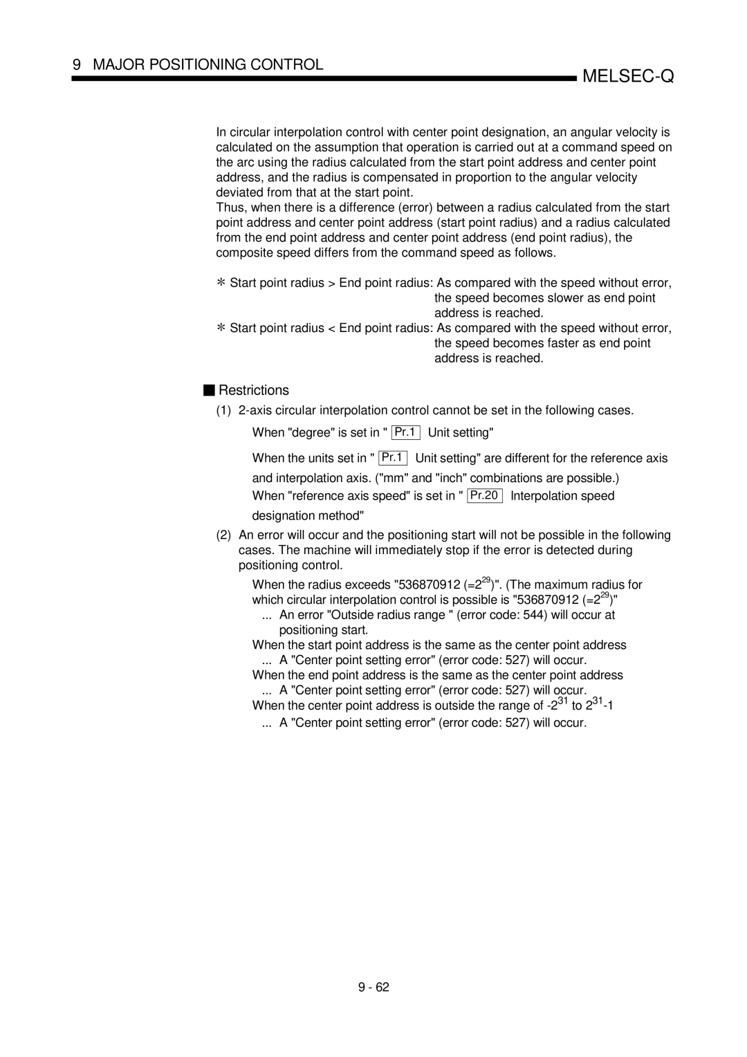 Mitsubishi Electronics QD75P, QD75D user manual Restrictions 