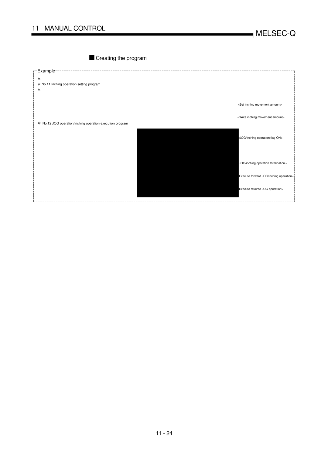 Mitsubishi Electronics QD75P, QD75D user manual Creating the program, Example 