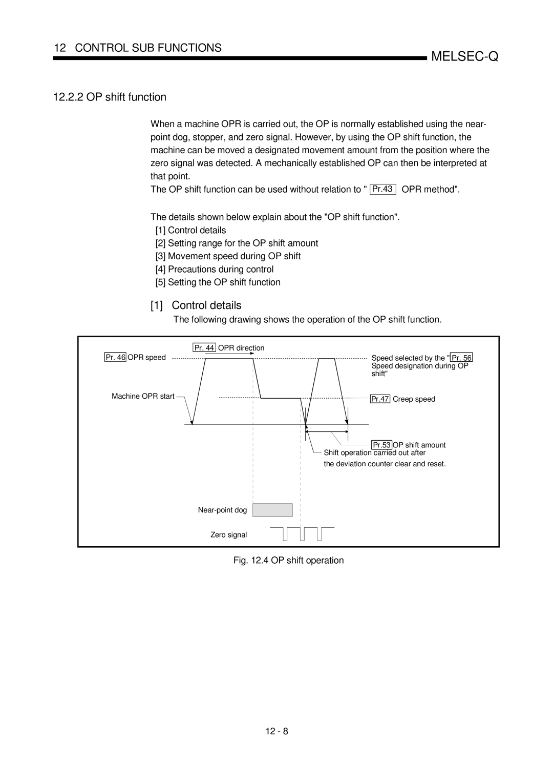 Mitsubishi Electronics QD75P, QD75D user manual OP shift function, OP shift operation 