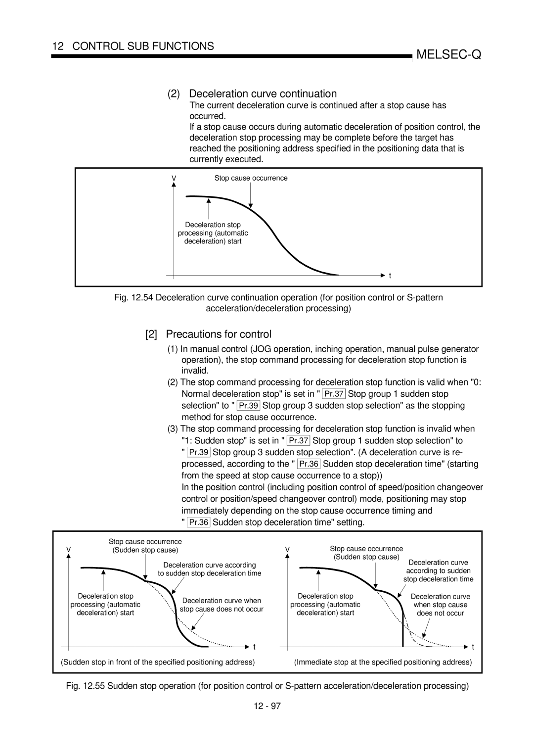 Mitsubishi Electronics QD75D, QD75P user manual Precautions for control 