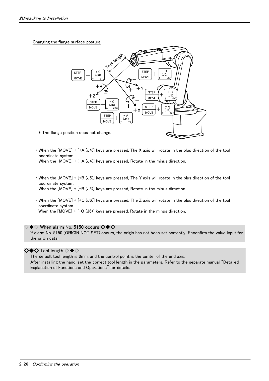 Mitsubishi Electronics RV-6S instruction manual 26Confirming the operation 