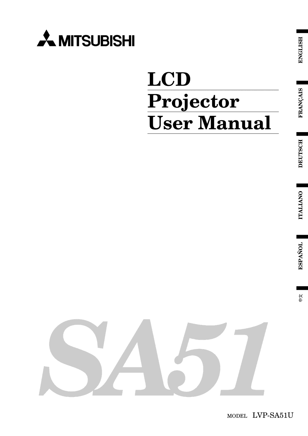 Mitsubishi Electronics SA51 user manual 