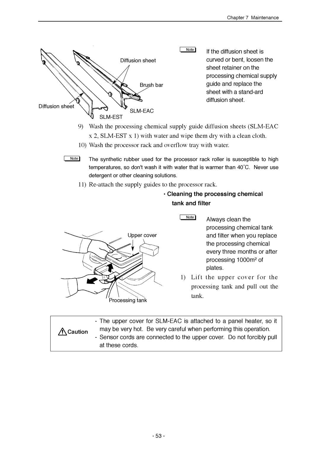 Mitsubishi Electronics SDP-ECO 1630 III manual Re-attach the supply guides to the processor rack 