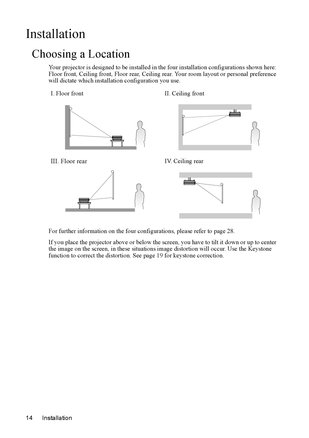 Mitsubishi Electronics SE2U user manual Installation, Choosing a Location 