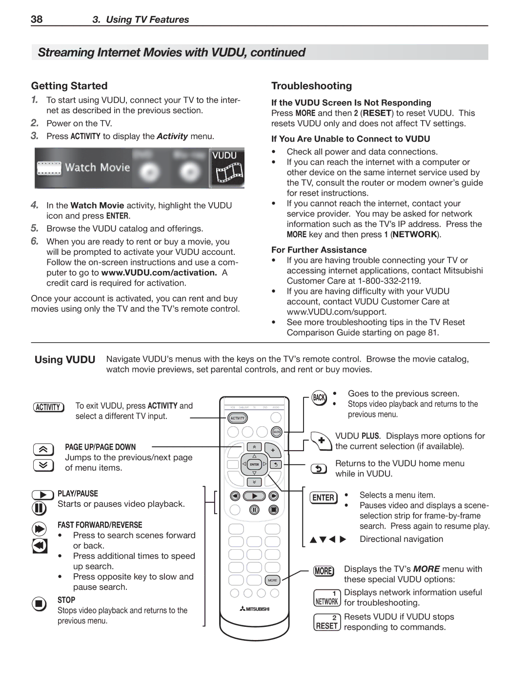 Mitsubishi Electronics SeriesLT-40151 manual Getting Started, Troubleshooting 