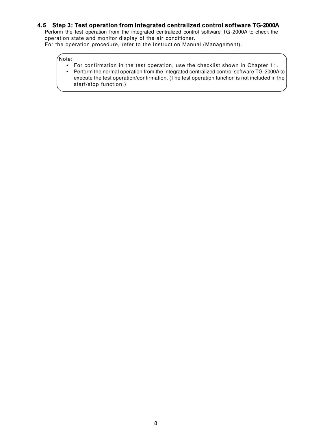 Mitsubishi Electronics TG-2000A operation manual 