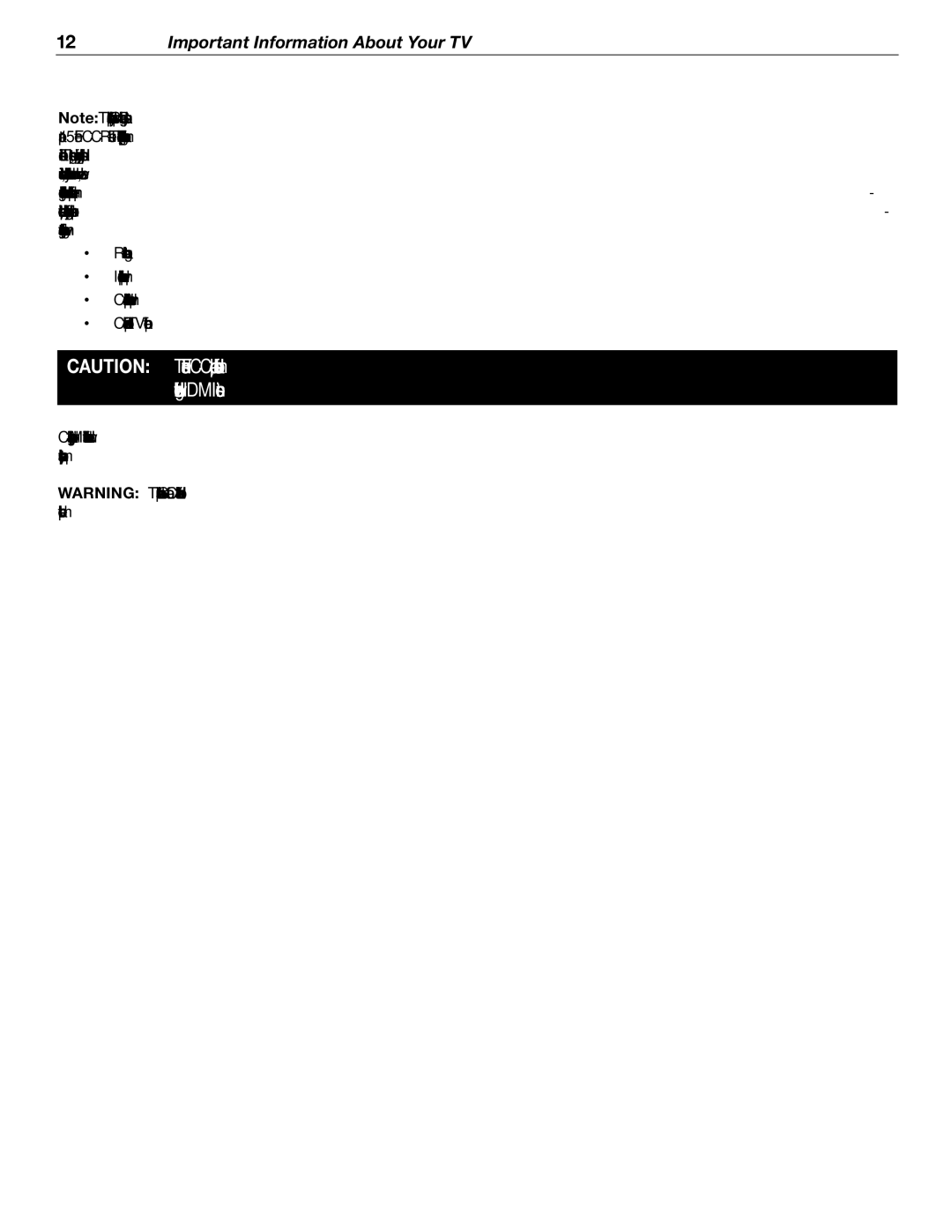 Mitsubishi Electronics WD-52526 manual Important Information About Your TV 