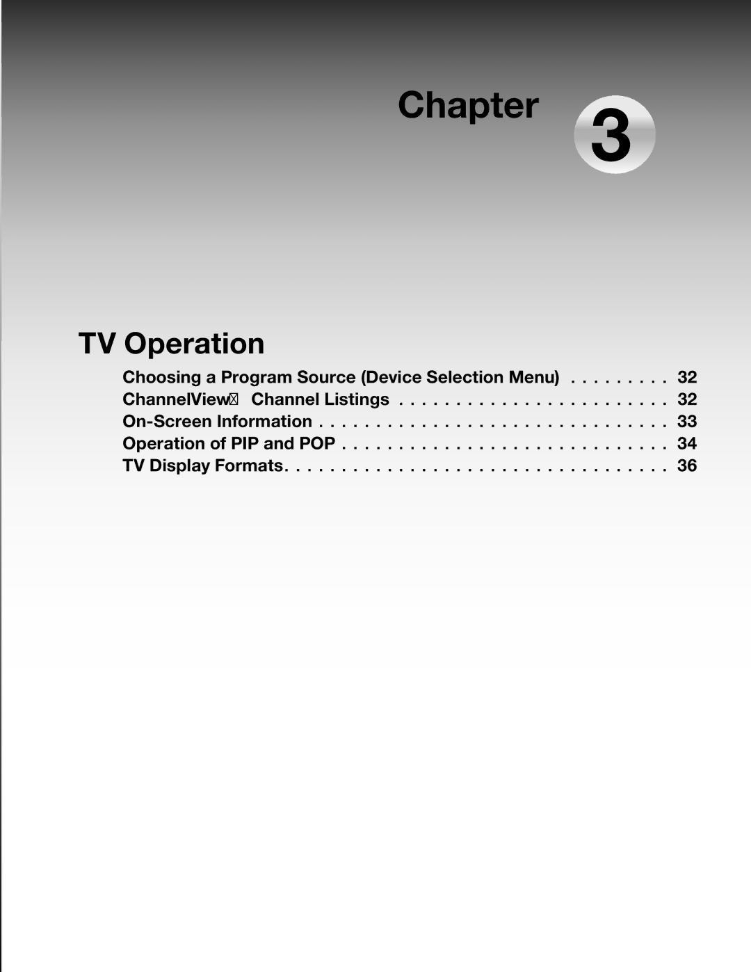 Mitsubishi Electronics WD-52526 manual TV Operation, Choosing a Program Source Device Selection Menu 