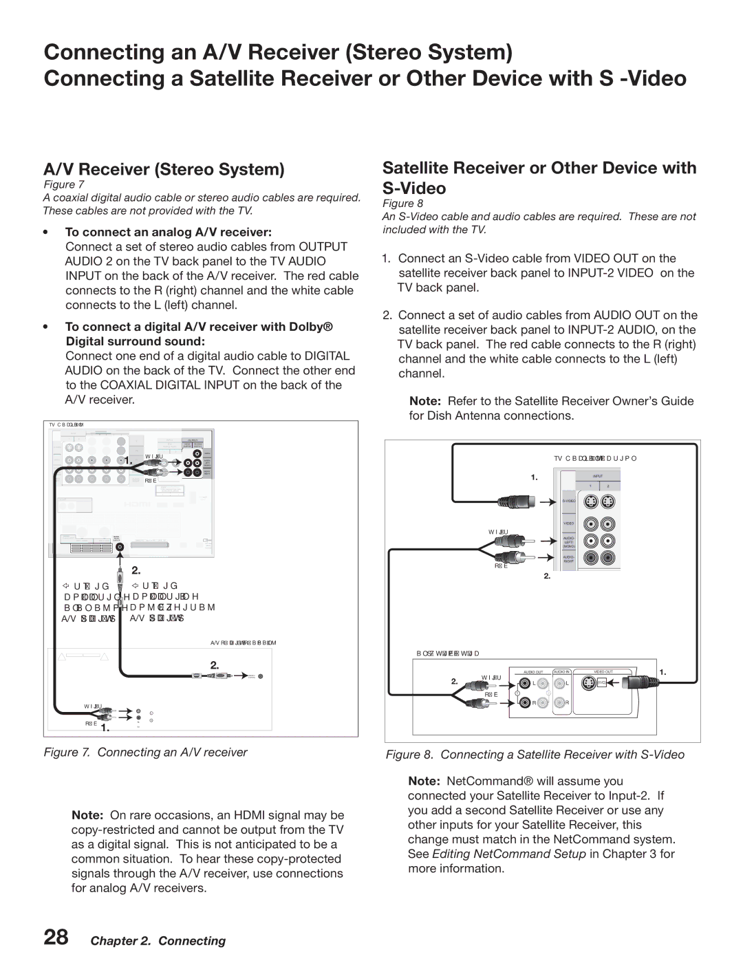 Mitsubishi Electronics WD-52527 manual Receiver Stereo System, Satellite Receiver or Other Device with S-Video 