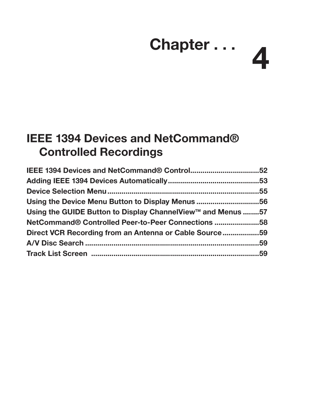 Mitsubishi Electronics WD-52527 manual Device Selection Menu, Disc Search Track List Screen 