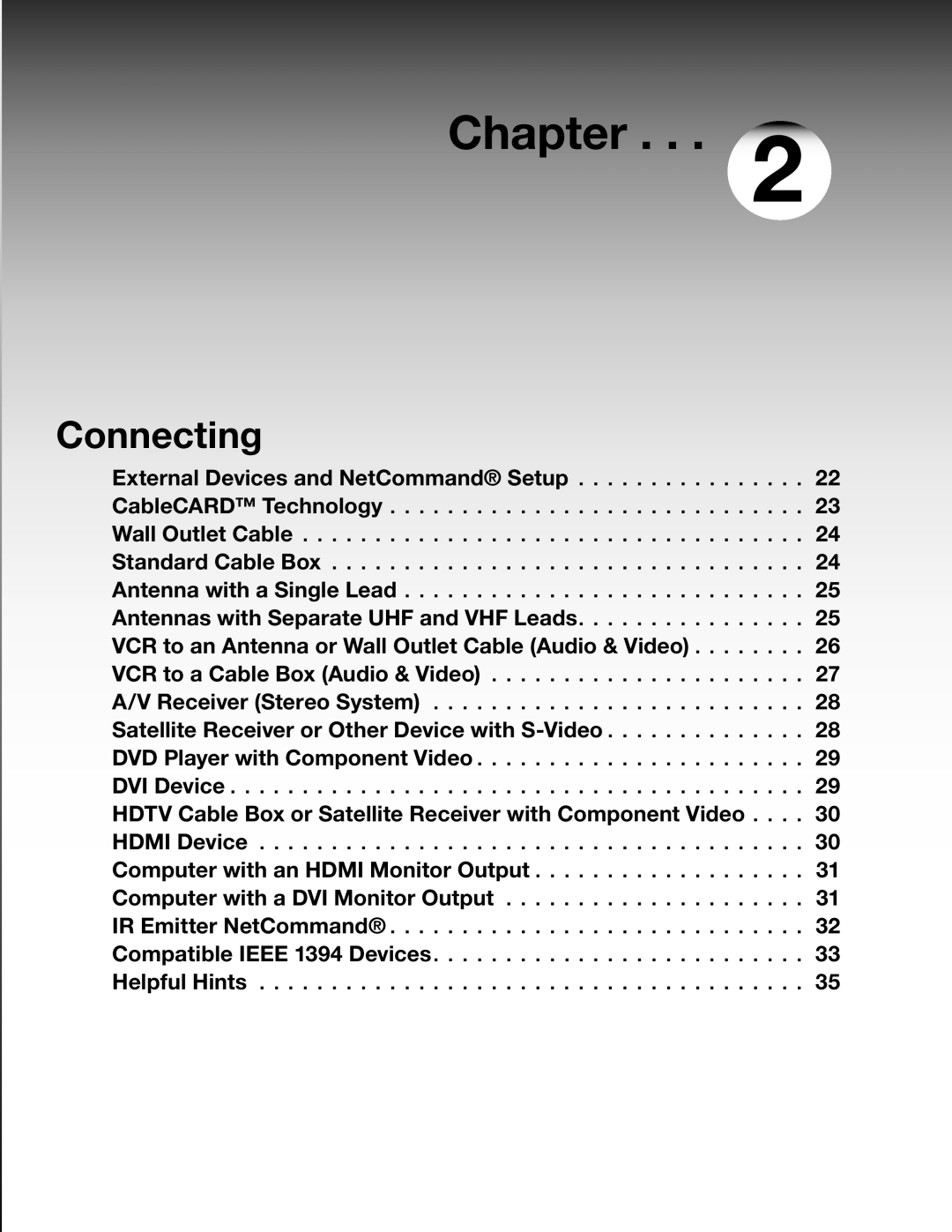 Mitsubishi Electronics WD-62627, WD-52627 manual Connecting 