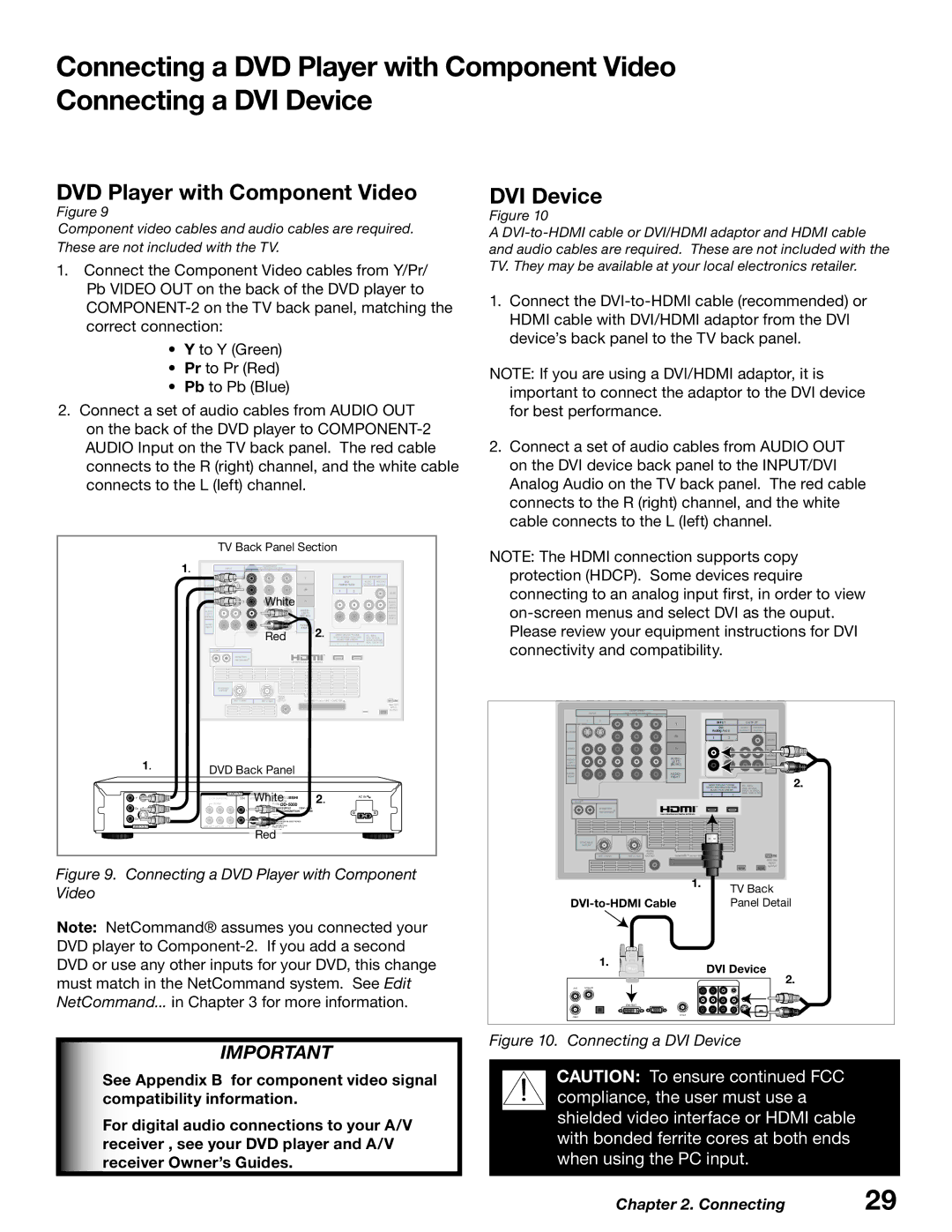 Mitsubishi Electronics WD-62627, WD-52627 manual DVD Player with Component Video, DVI Device 