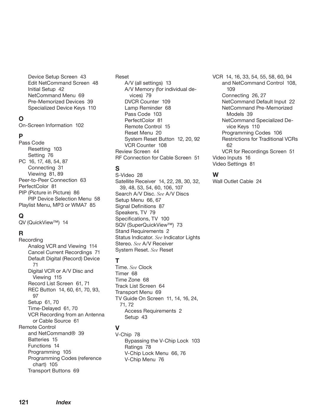 Mitsubishi Electronics WD-73727, WD-52628, WD-62628 manual Index 