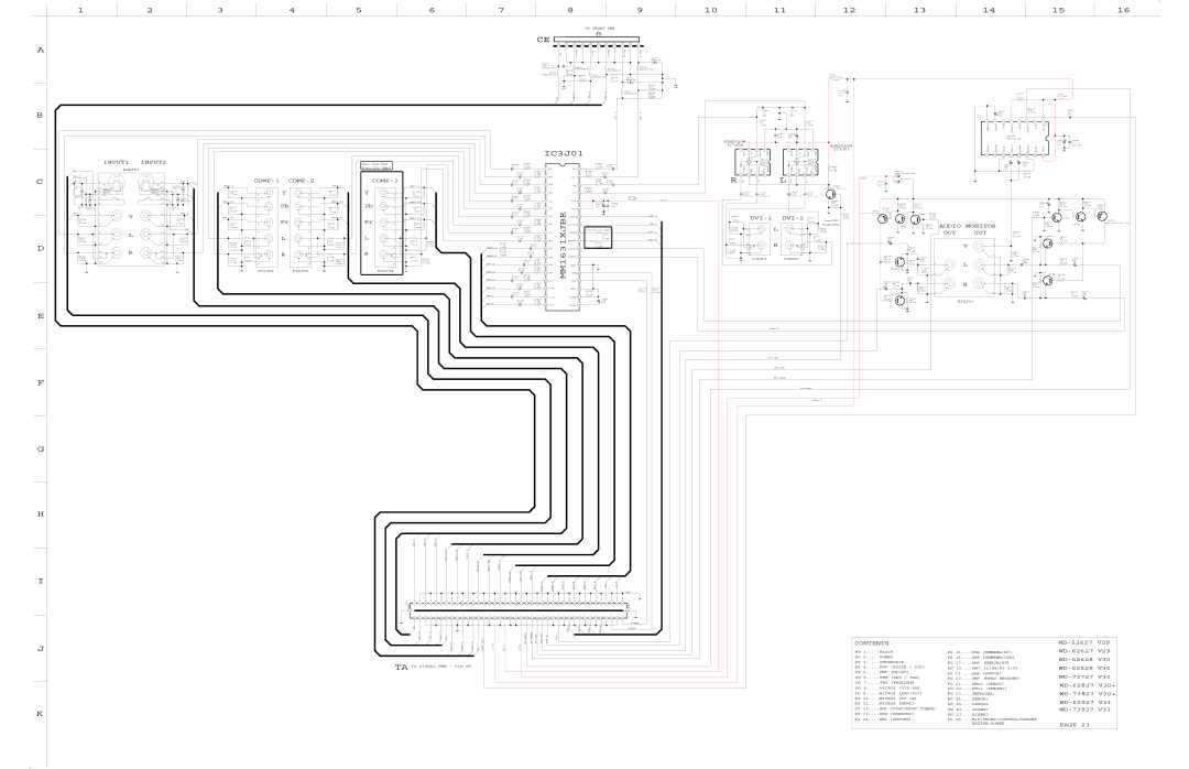 Mitsubishi Electronics WD-62927, WD-52628, WD-73727, WD-62827, WD-62627, WD-62628, WD-73827, WD-73927 specifications IC3J01 