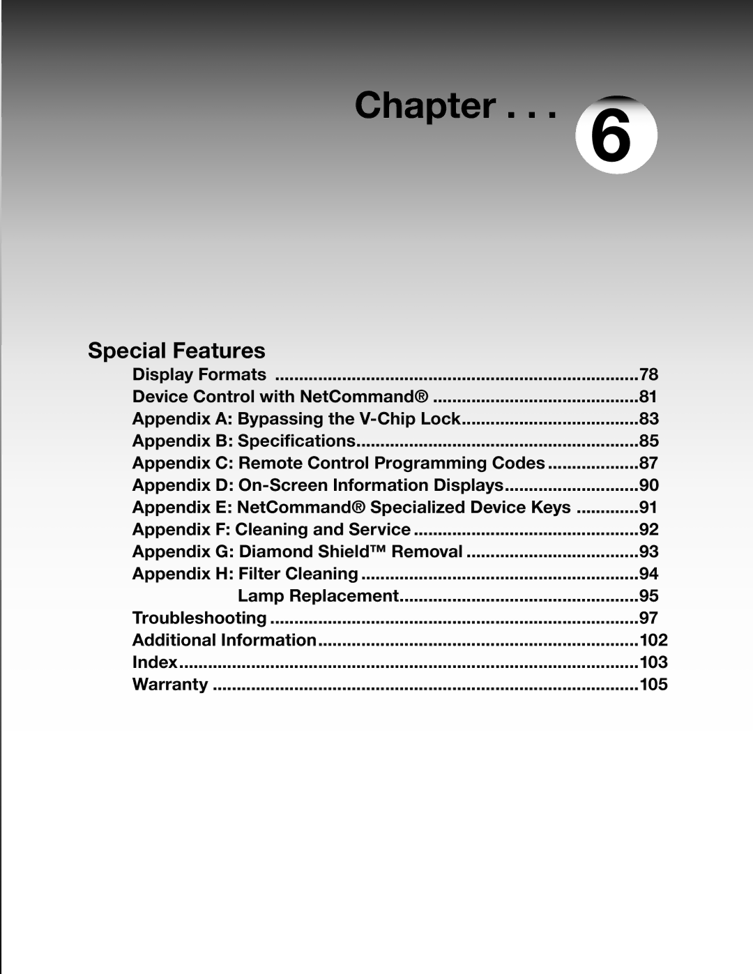 Mitsubishi Electronics WD-52725, WD-62525, WD-52525, WD-62725 manual Index, Warranty 