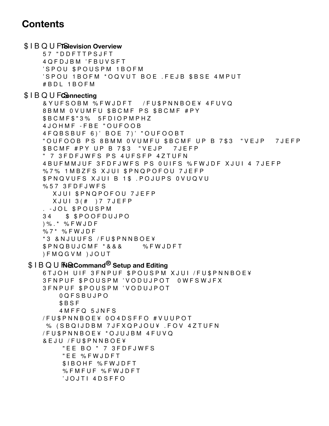 Mitsubishi Electronics WD-52825, WD-62825 manual Contents 