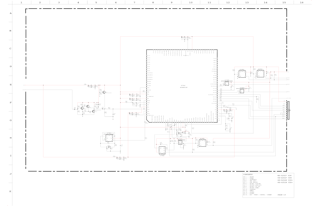 Mitsubishi Electronics WD-62528, WD-62527, WD-52528 specifications M306H2FCFP, AX823MEUK, TC7SET08F 