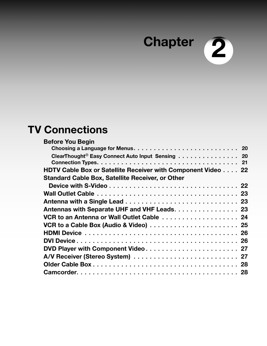 Mitsubishi Electronics WD-62530 manual Chapter 