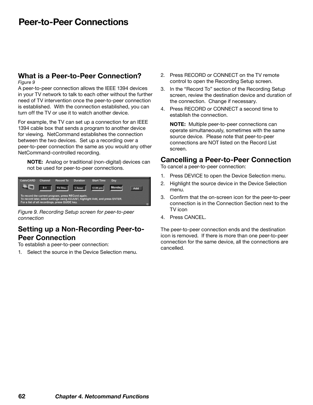 Mitsubishi Electronics WD-62827 manual Peer-to-Peer Connections, What is a Peer-to-Peer Connection? 