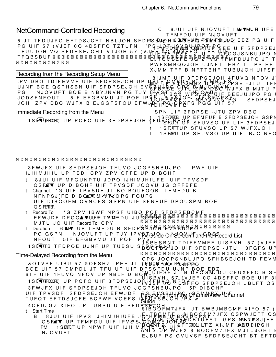 Mitsubishi Electronics WD-Y57aa manual NetCommand-Controlled Recording, Immediate Recording from the Menu 