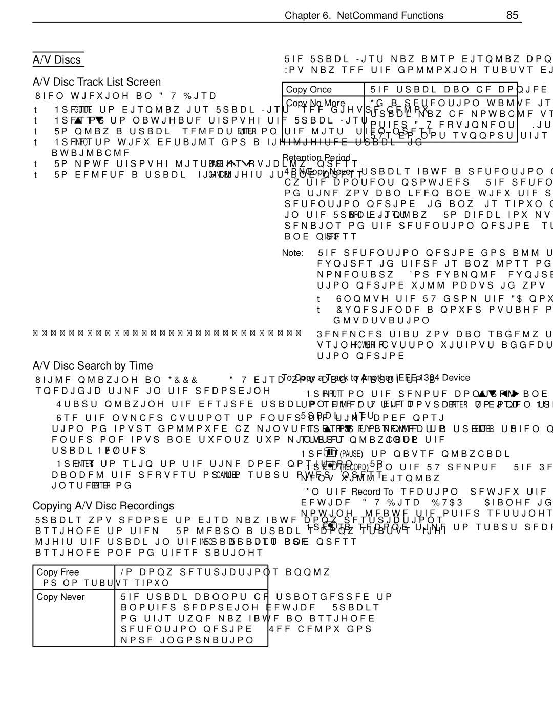 Mitsubishi Electronics WD-Y57aa manual Discs, Disc Track List Screen,  Disc Search by Time, Copying A/V Disc Recordings 