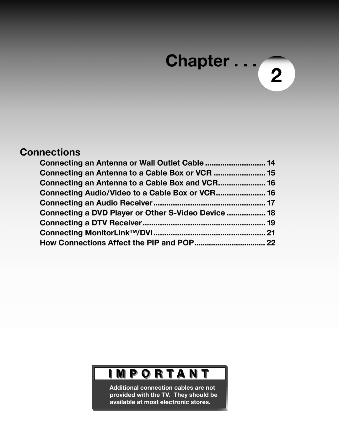 Mitsubishi Electronics WS-48315, WS-65315A, WT-42315 manual Connections, Connecting a DTV Receiver Connecting MonitorLink/DVI 