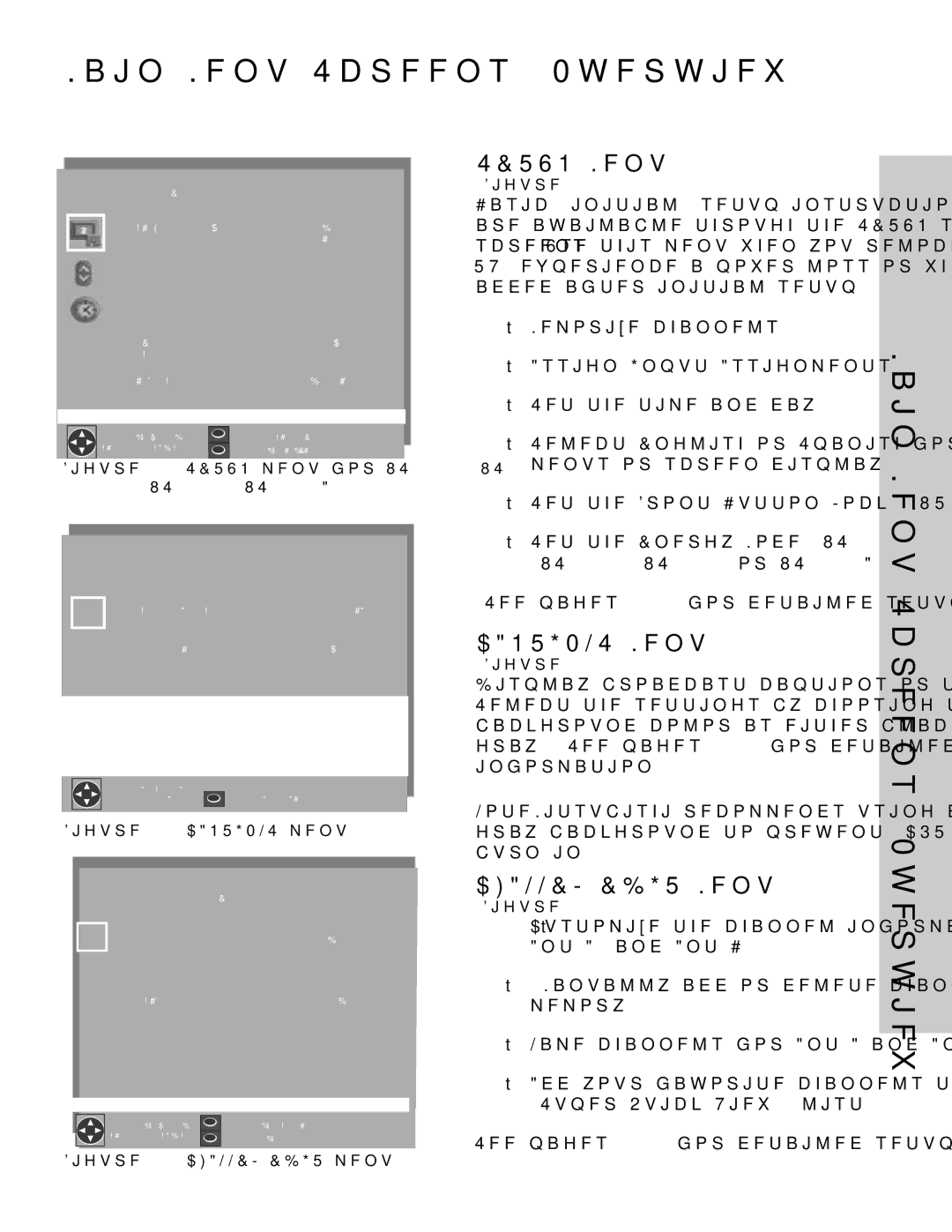 Mitsubishi Electronics WS-48315, WS-65315A manual Main Menu Screens Overview, Setup Menu, Captions Menu, Channel Edit Menu 