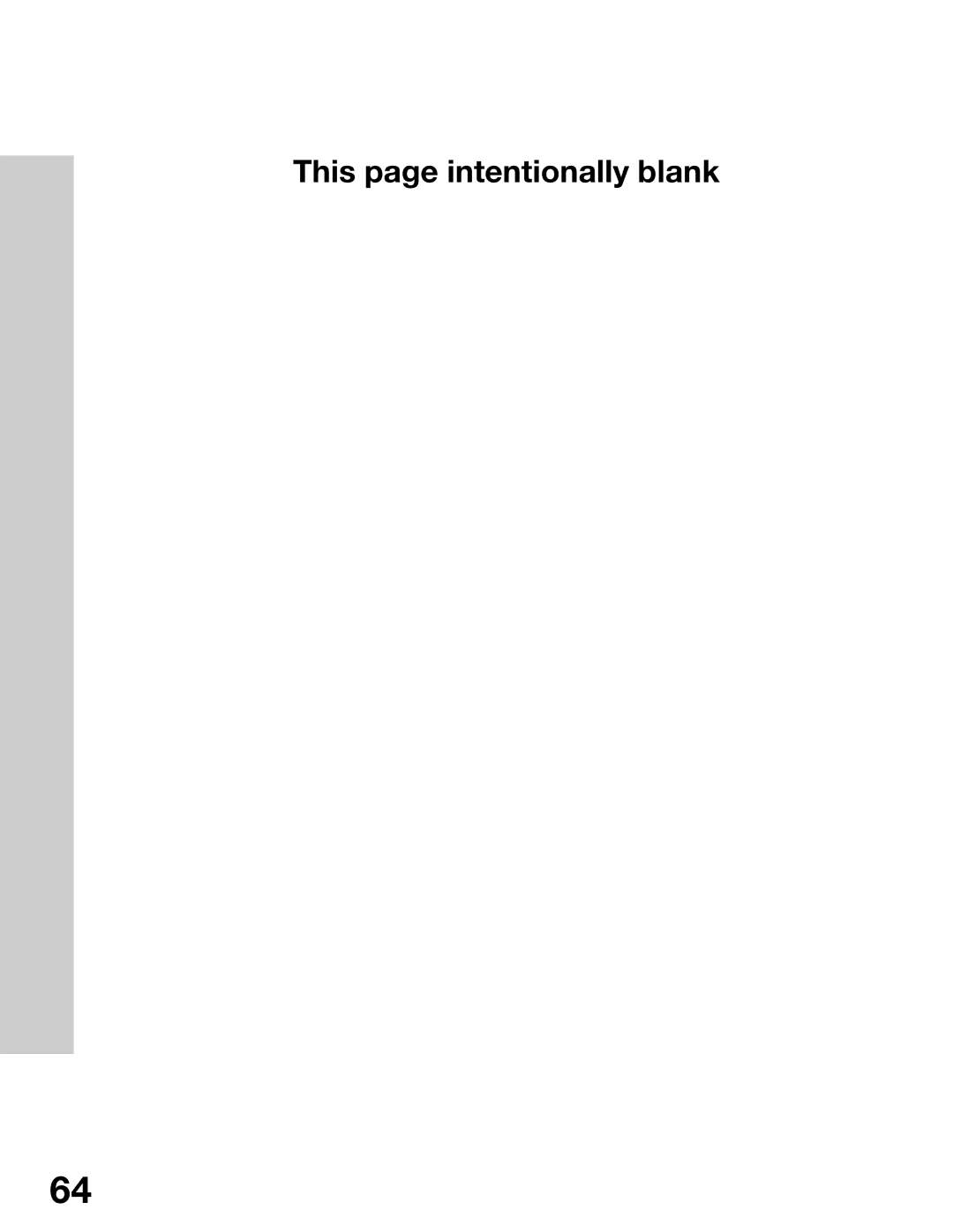 Mitsubishi Electronics WS-65315A, WT-42315, WS-55315, WS-48315 manual This page intentionally blank 