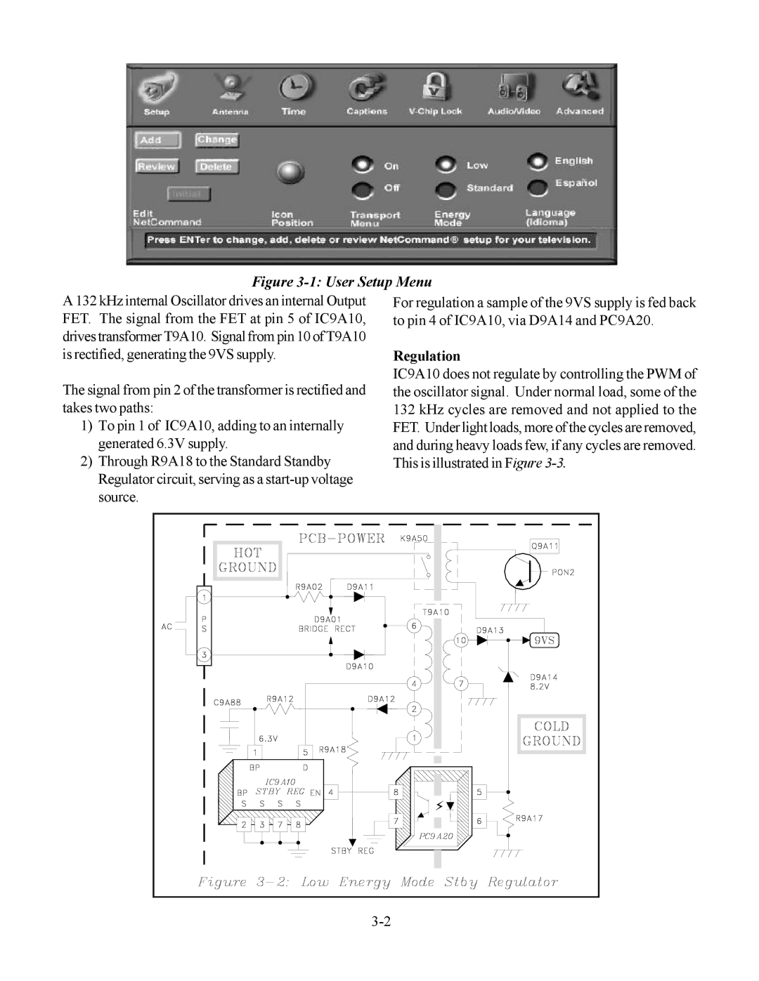 Mitsubishi Electronics WS-48513, WS-65513, WS-48613, WS-55513 manual User Setup Menu, Regulation 