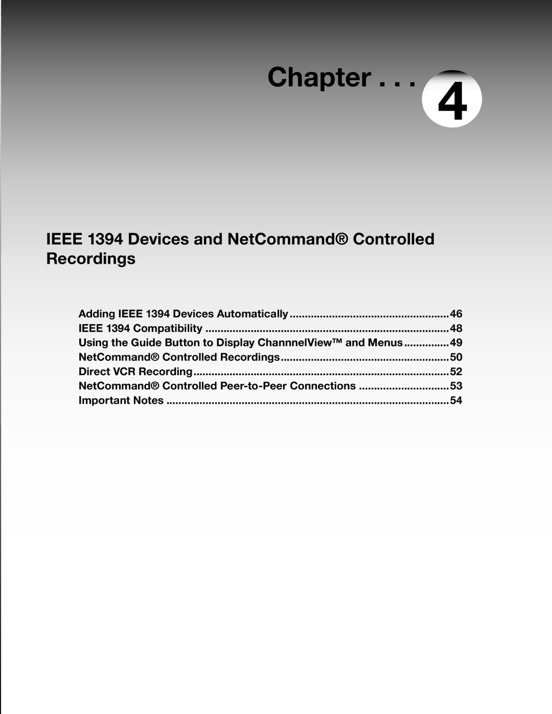 Mitsubishi Electronics WS-65515A, WS-65615A, WS-73615, WS-55615 manual Ieee 1394 Devices and NetCommand Controlled Recordings 