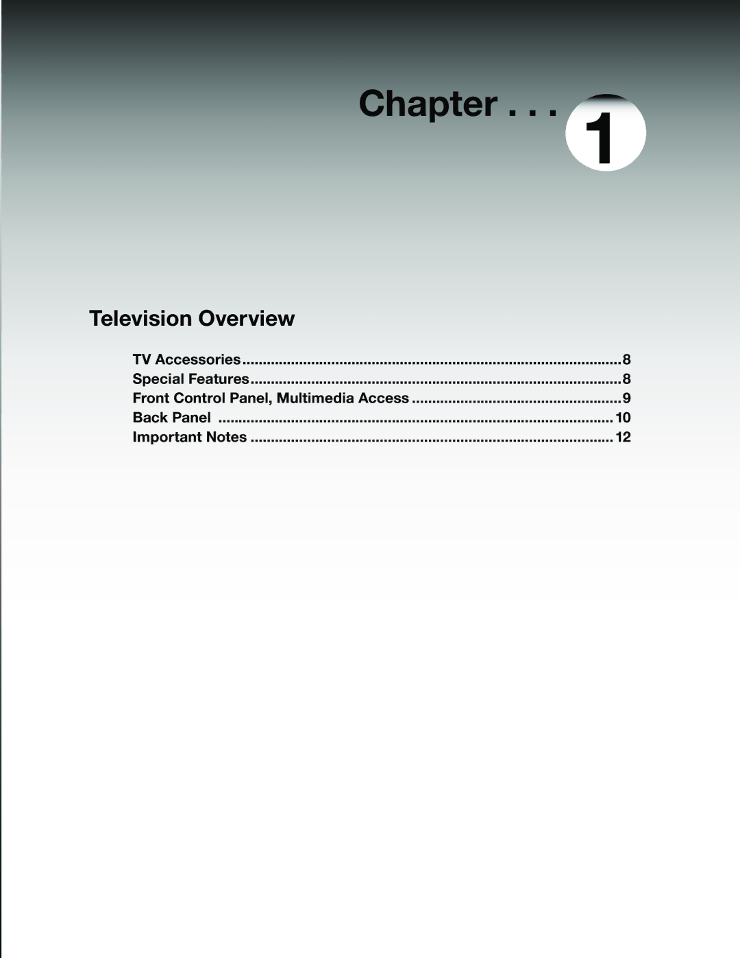 Mitsubishi Electronics WS-55815, WS-65815 manual Chapter, Television Overview 