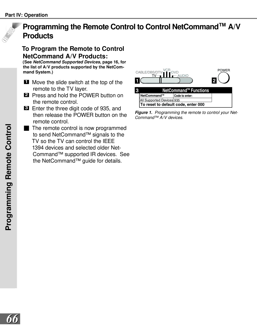 Mitsubishi Electronics WS-65909, WS-73909, WS-65869, WS-55859 manual To Program the Remote to Control NetCommand A/V Products 