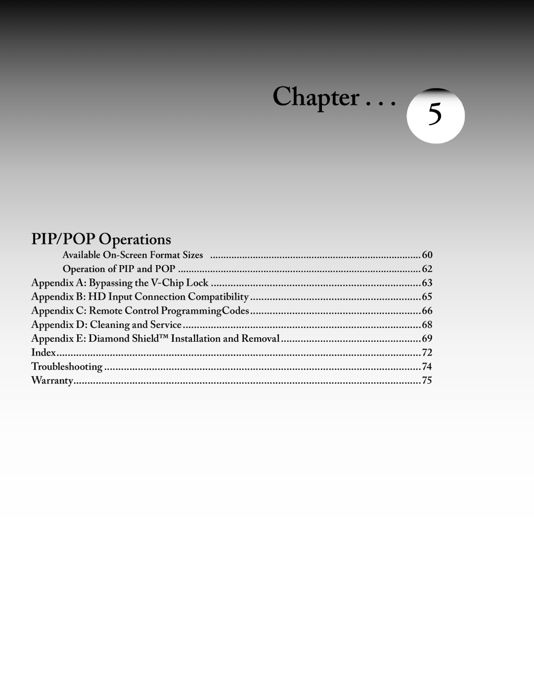 Mitsubishi Electronics WS - 55313, WT - 42313, WS - 65313 manual Available On-Screen Format Sizes Operation of PIP and POP 