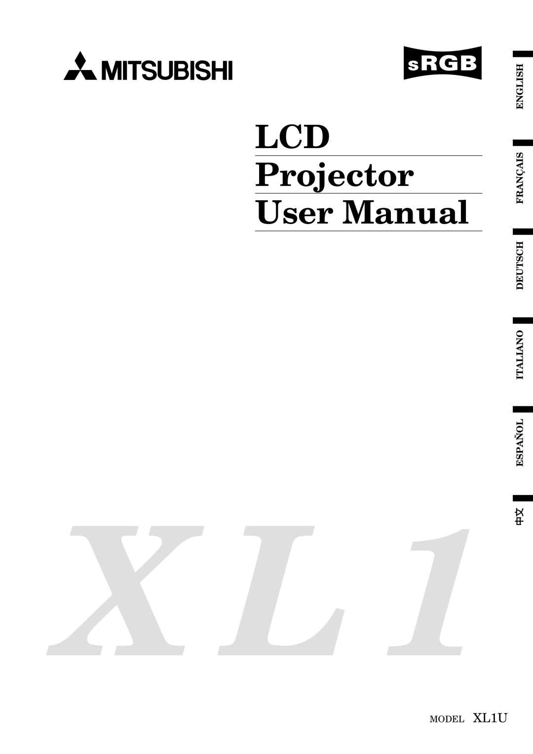 Mitsubishi Electronics user manual Lcd, Model XL1U 