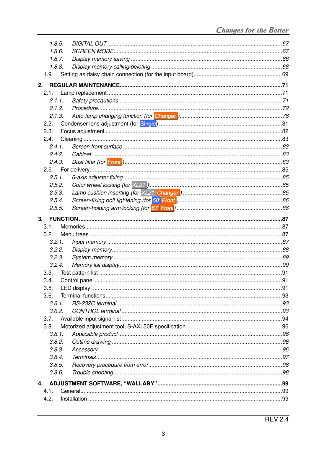 Mitsubishi Electronics XL21, XL50 installation manual Rev 