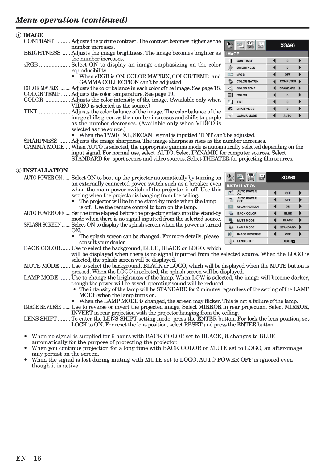 Mitsubishi Electronics XL5980LU user manual An externally connected power switch such as a breaker even 