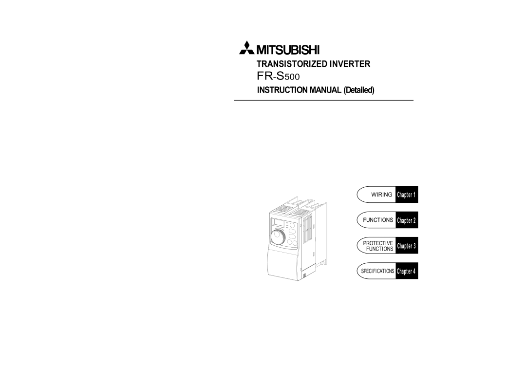 Mitsubishi FR - S500 instruction manual SR5 0 