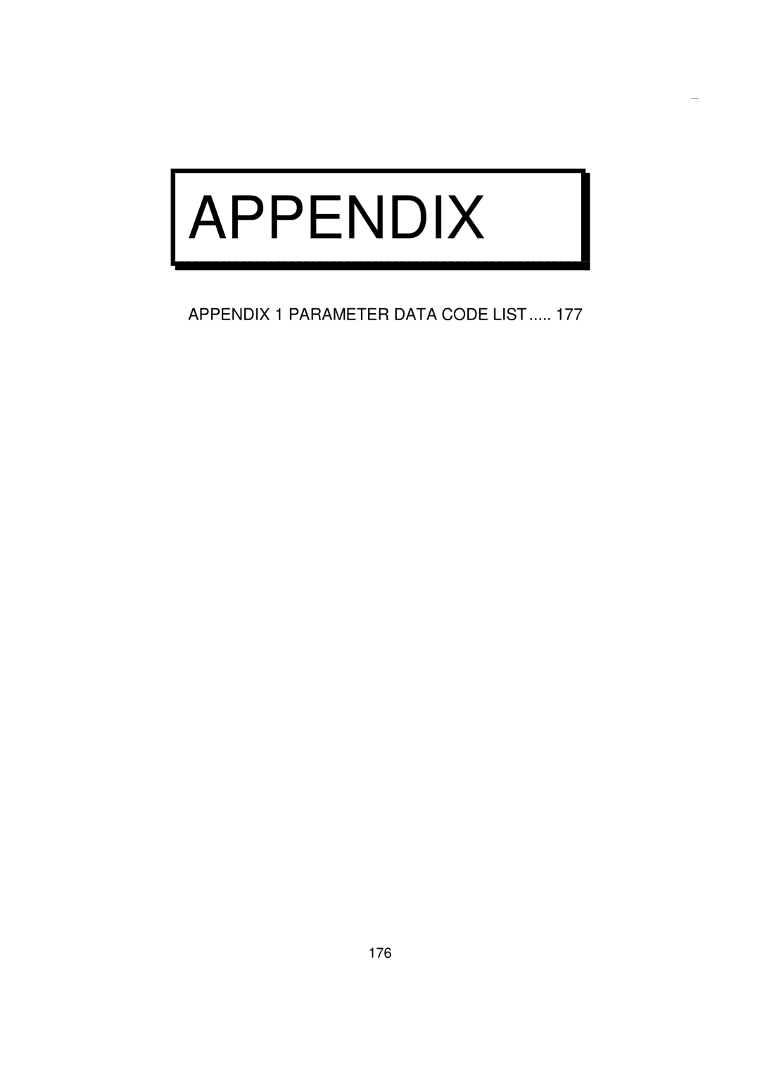 Mitsubishi FR - S500 instruction manual Appendix, 176 