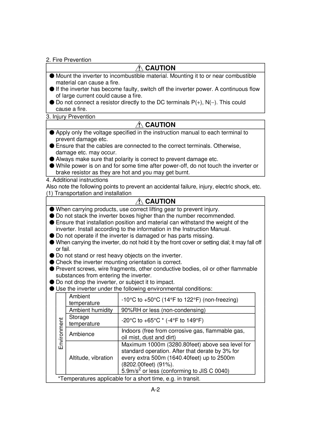 Mitsubishi FR - S500 instruction manual 