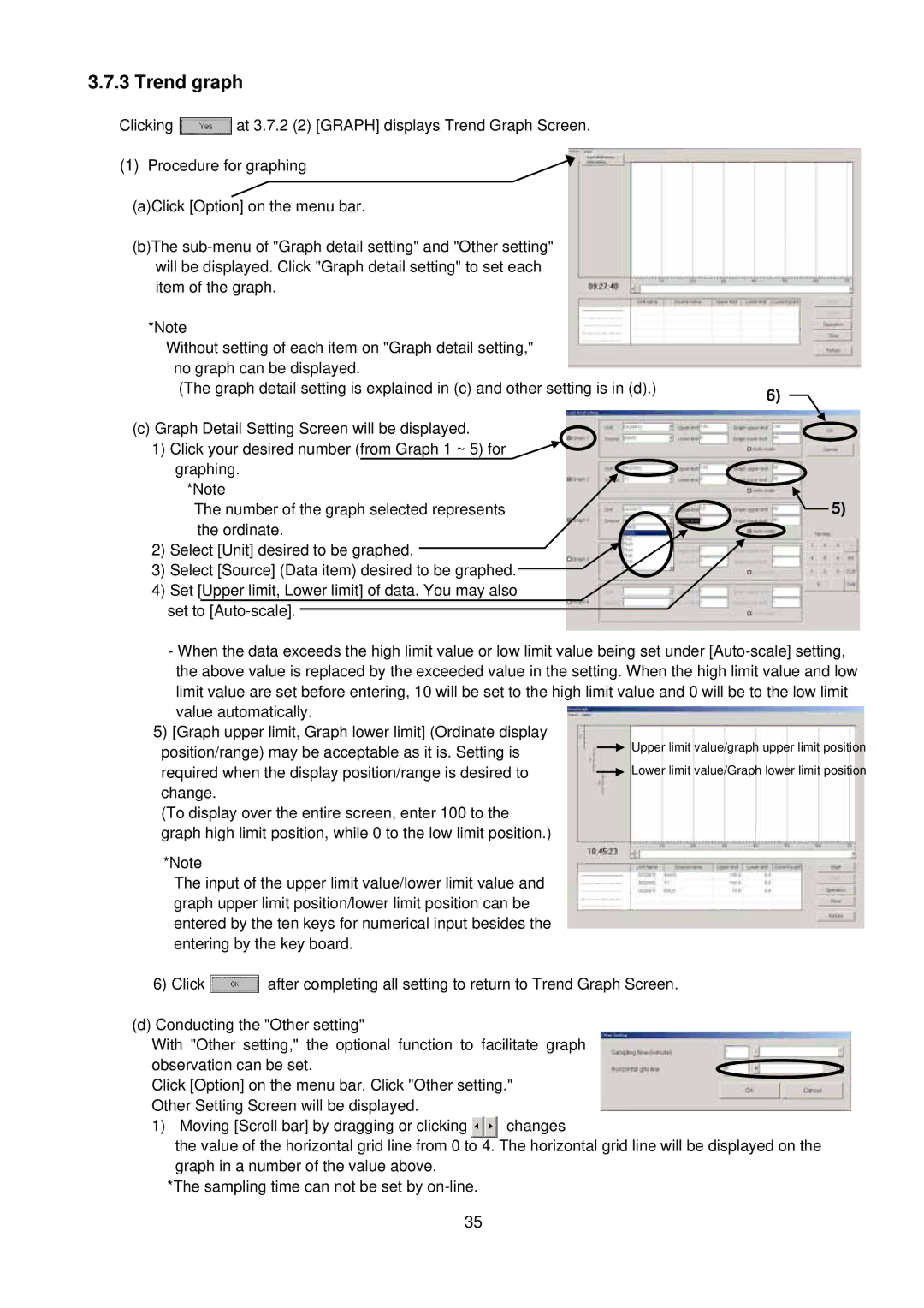 Mitsubishi G-50A, MN Converter manual Trend graph 