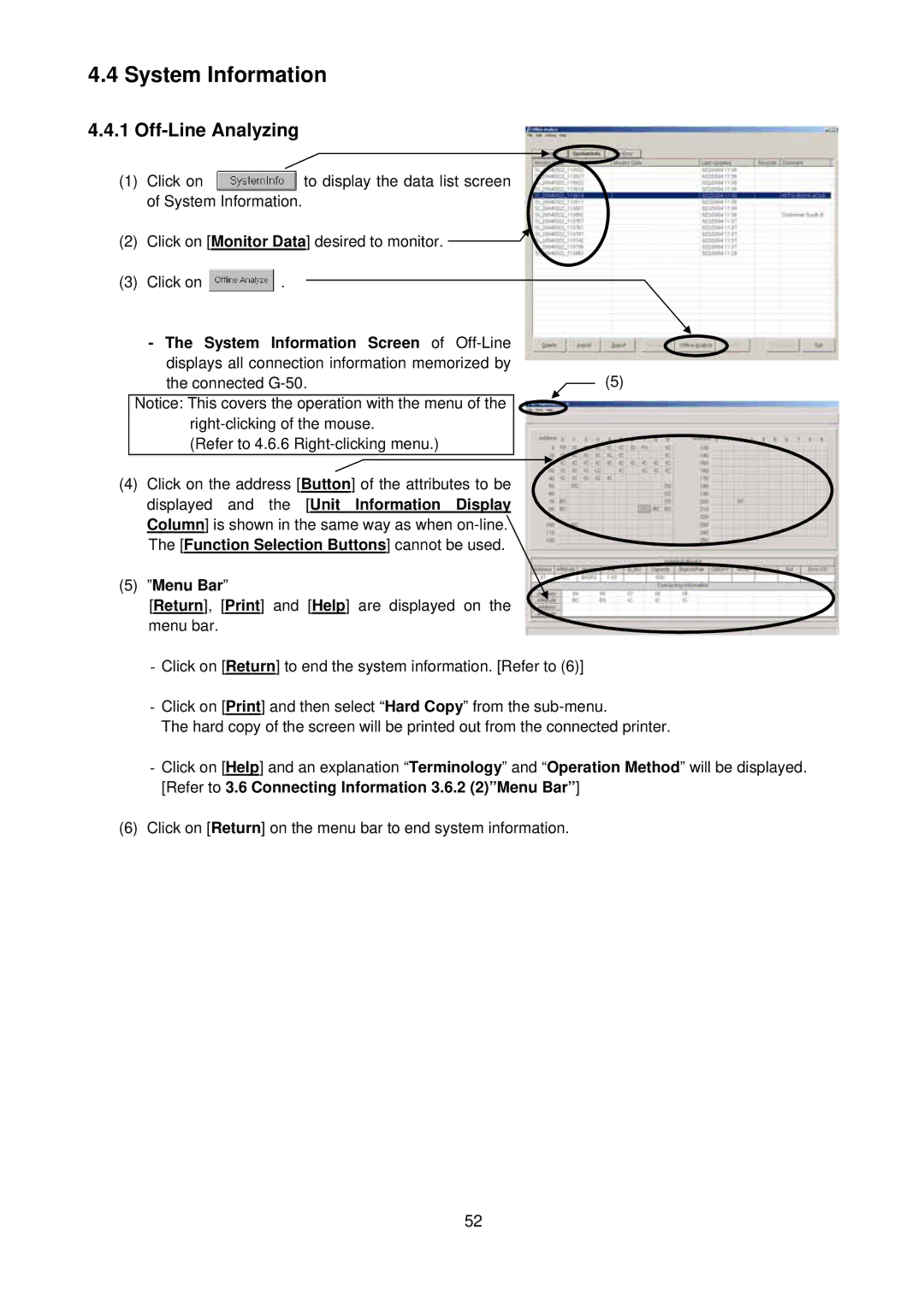 Mitsubishi MN Converter, G-50A manual System Information, Off-Line Analyzing 