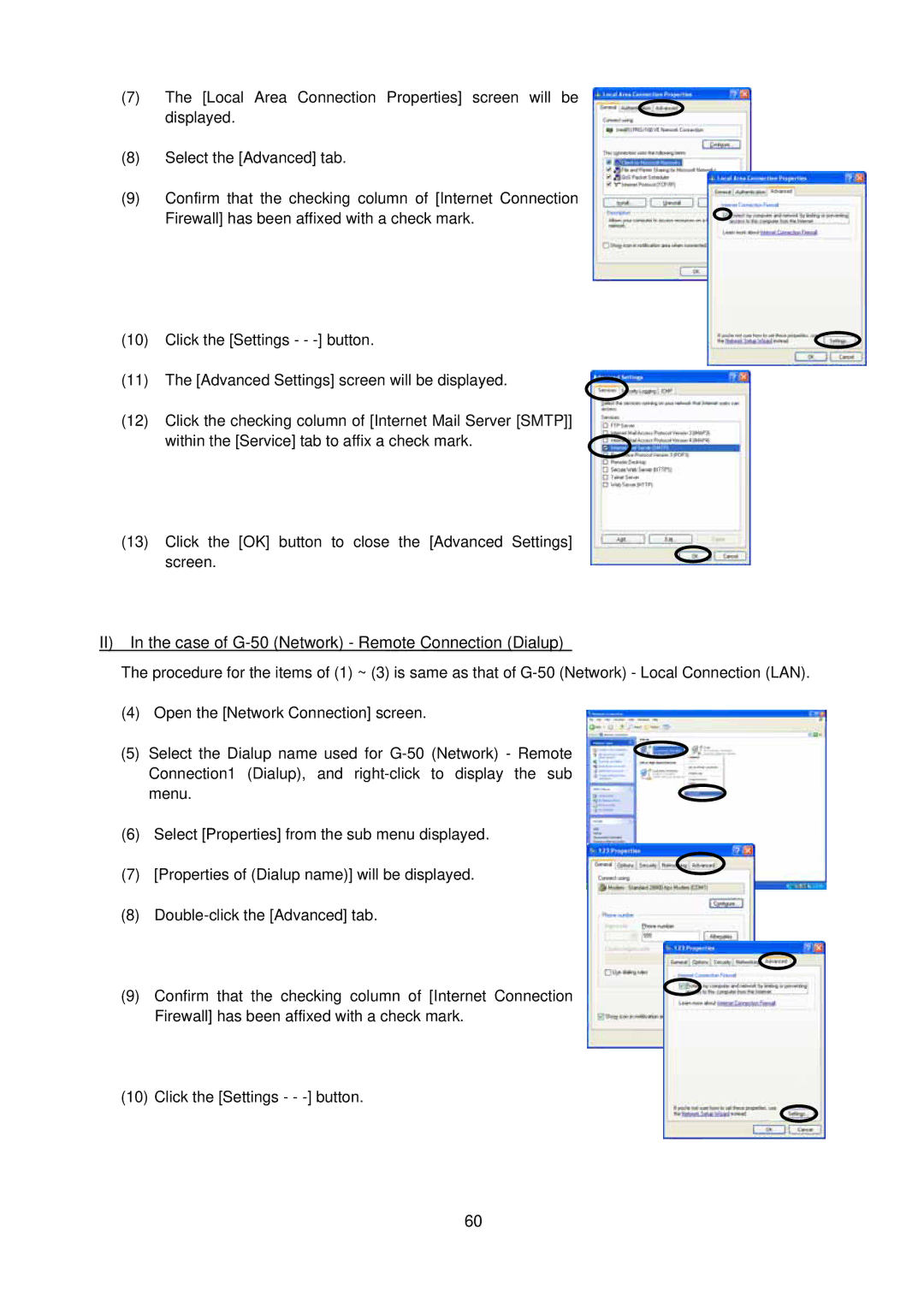 Mitsubishi MN Converter, G-50A manual II In the case of G-50 Network Remote Connection Dialup 