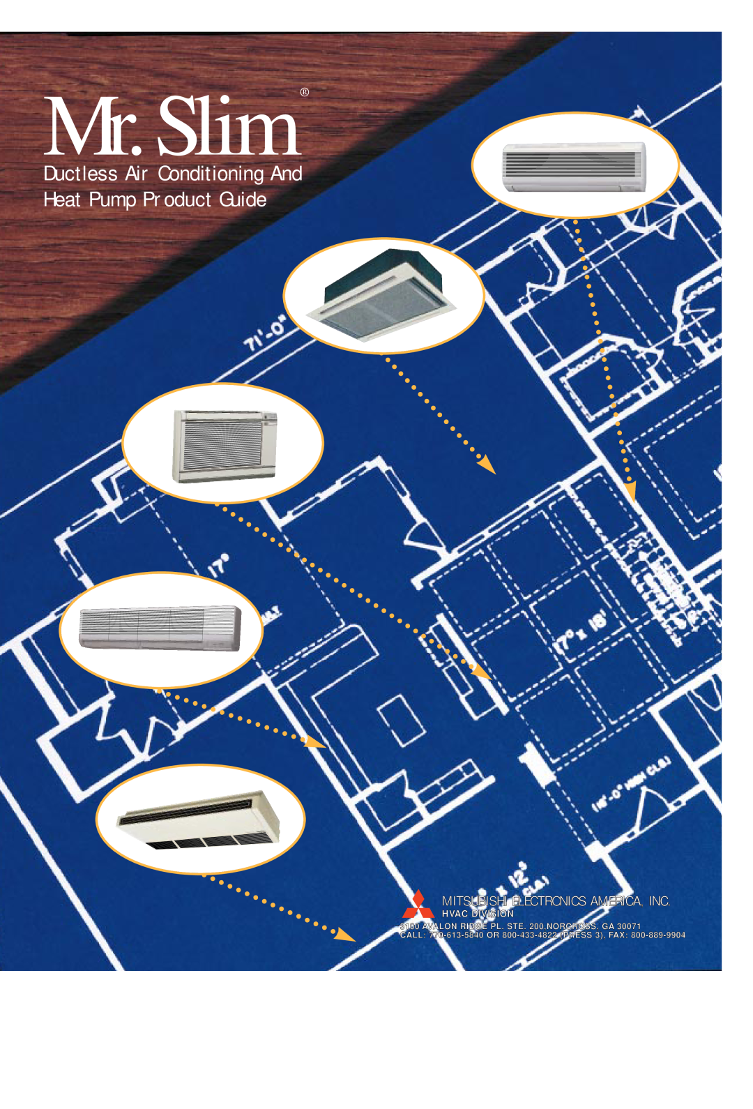 Mitsubishi PCH24EK, PCH36EK, PCH42EK, NH569NXA, PC42EK manual Mr.Slim, Ductless Air Conditioning And, Heat Pump Product Guide 