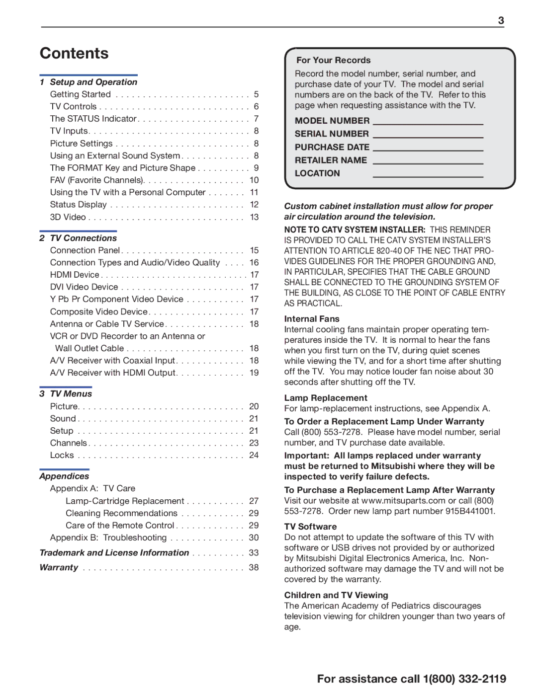 Mitsumi electronic C10 SERIES manual Contents 