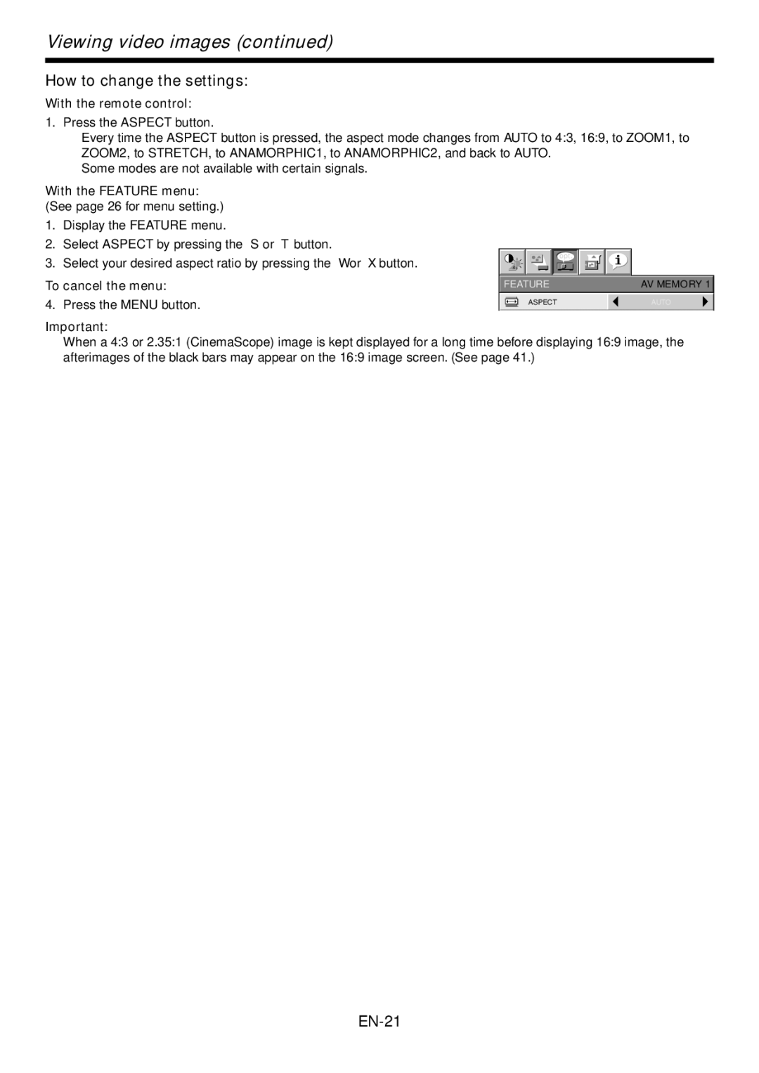 Mitsumi electronic HC3200 user manual How to change the settings, With the remote control 